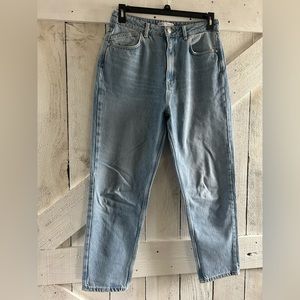 Zara high rise mom jean